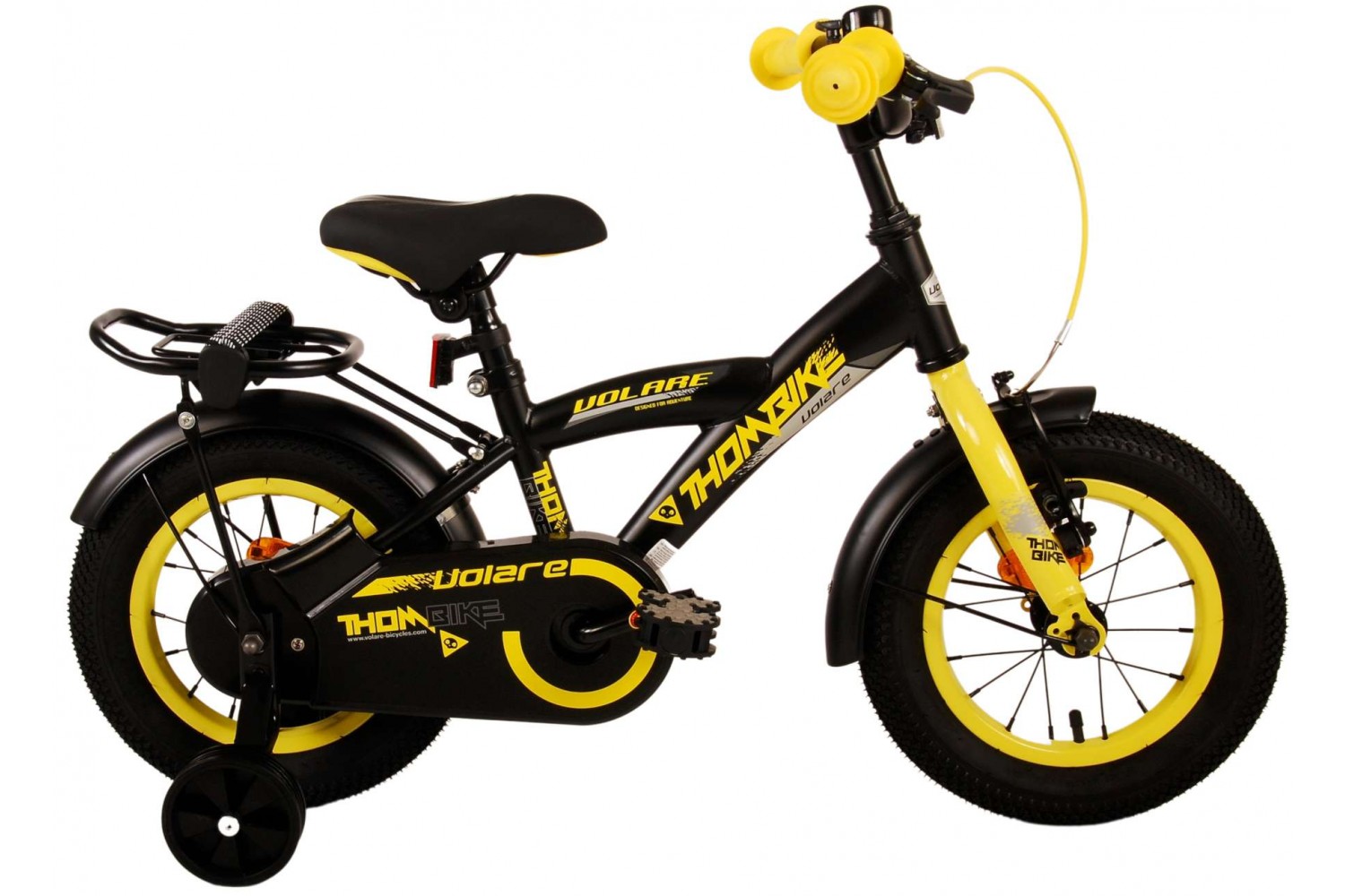 Volare Thombike Kinderfahrrad 12 Zoll Jungen Schwarz Gelb