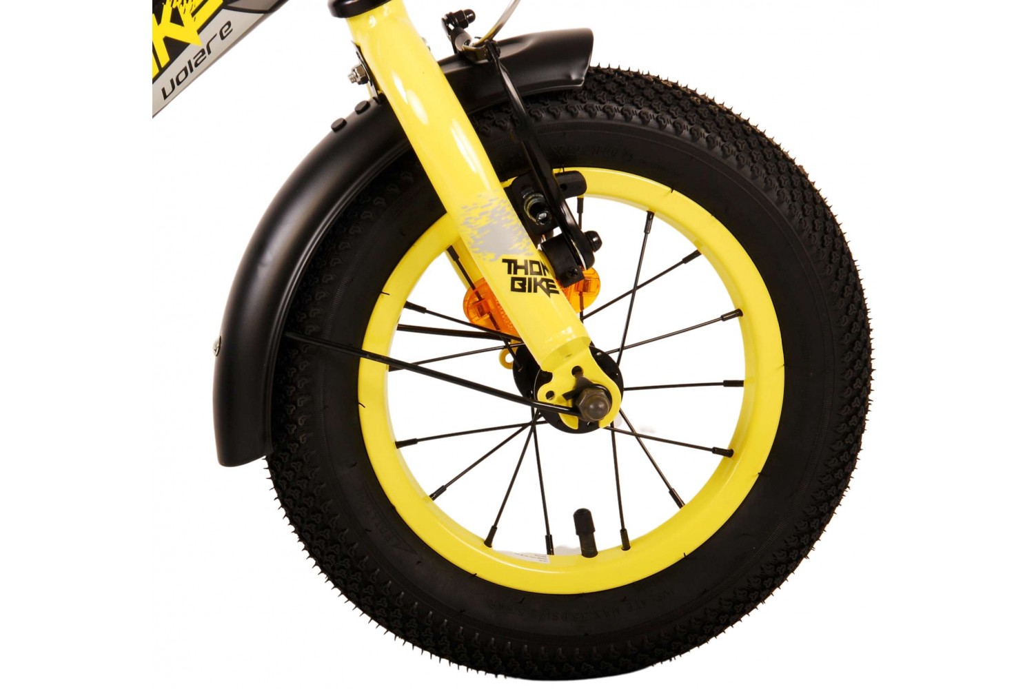 Volare Thombike Kinderfahrrad 12 Zoll Jungen Schwarz Gelb