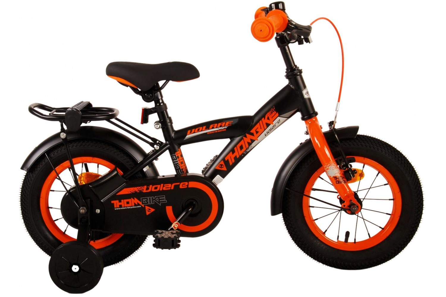 Volare Thombike Kinderfahrrad 12 Zoll Jungen Schwarz Orange