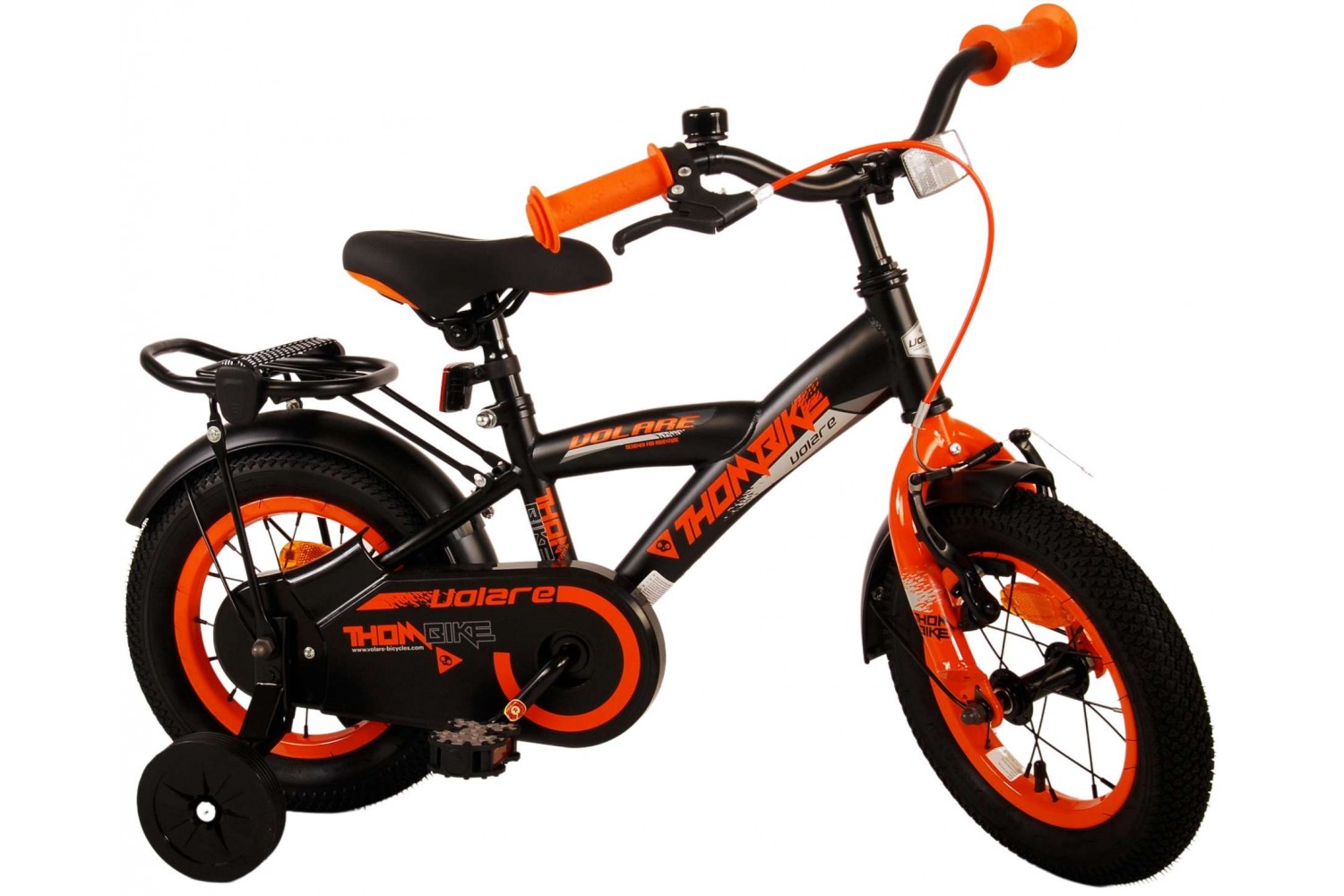 Volare Thombike Kinderfahrrad 12 Zoll Jungen Schwarz Orange