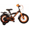 Volare Thombike Kinderfahrrad 12 Zoll Jungen Schwarz Orange | 2 Handbremsen