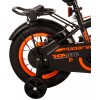 Volare Thombike Kinderfahrrad 12 Zoll Jungen Schwarz Orange | 2 Handbremsen