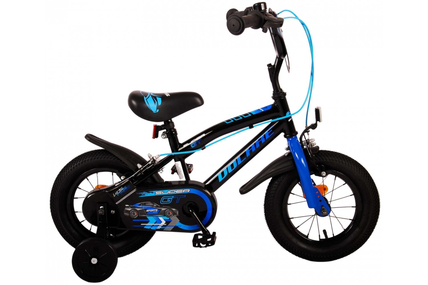 Volare Super GT Kinderfahrrad 12 Zoll Jungen Blau | 2 Handbremsen