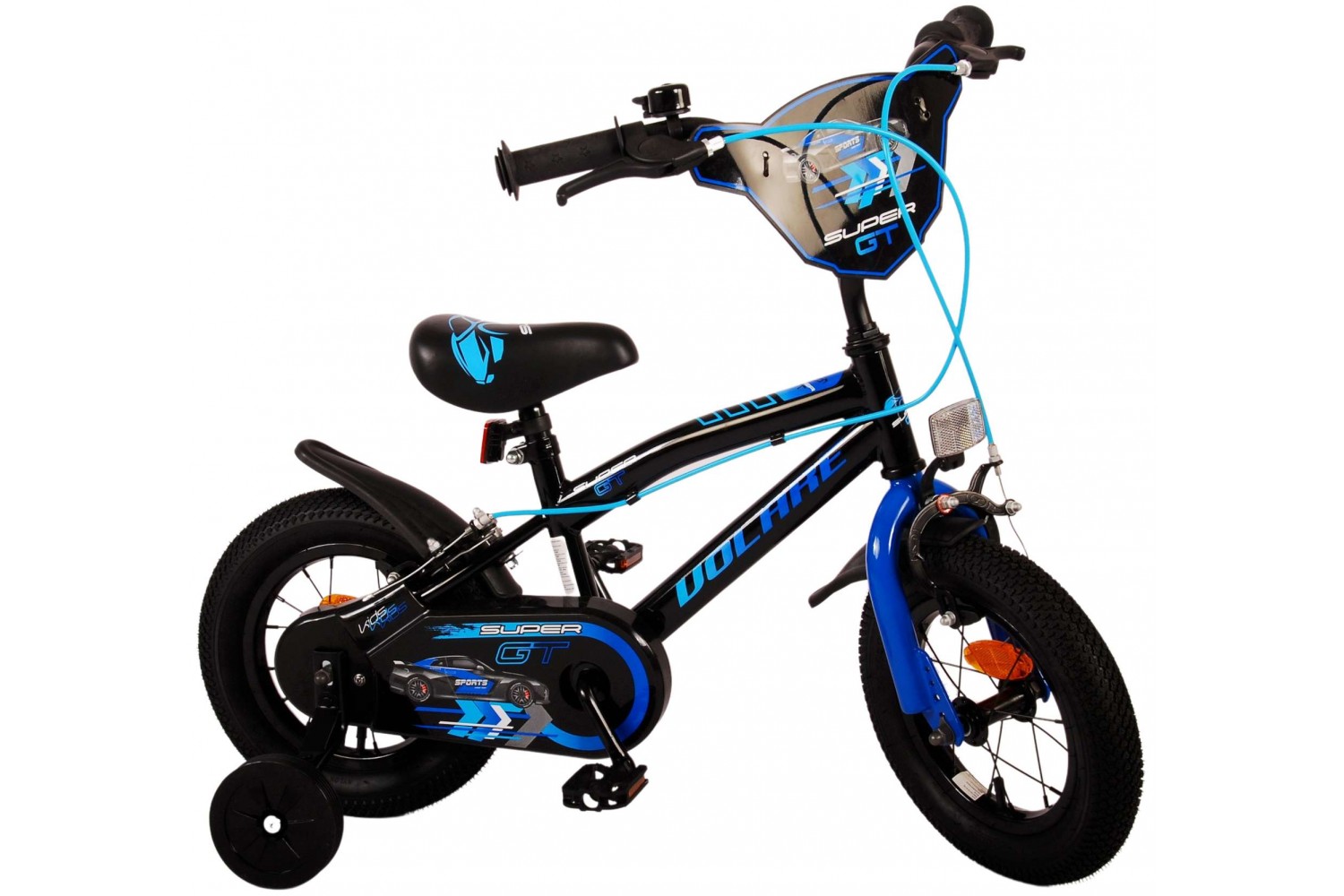 Volare Super GT Kinderfahrrad 12 Zoll Jungen Blau | 2 Handbremsen