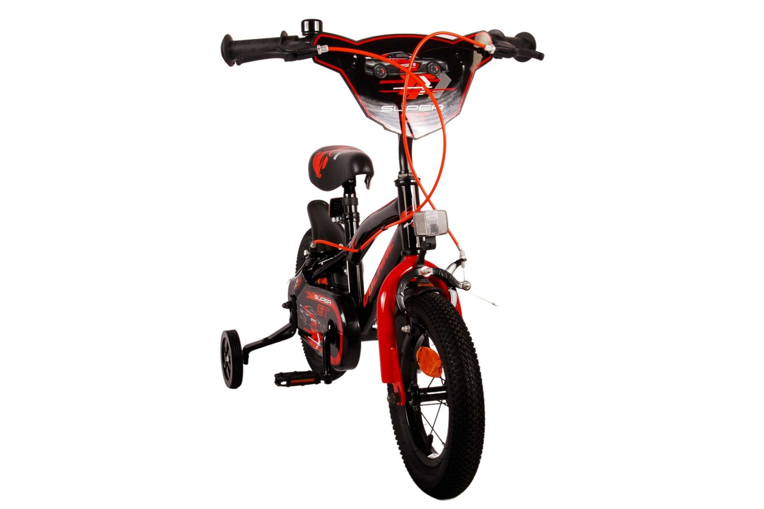 Volare Super GT Kinderfahrrad 12 Zoll Jungen Rot | 2 Handbremsen