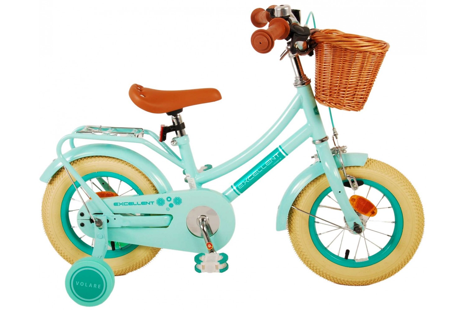 Volare Excellent Kinderfahrrad 12 Zoll Mädchen Grün