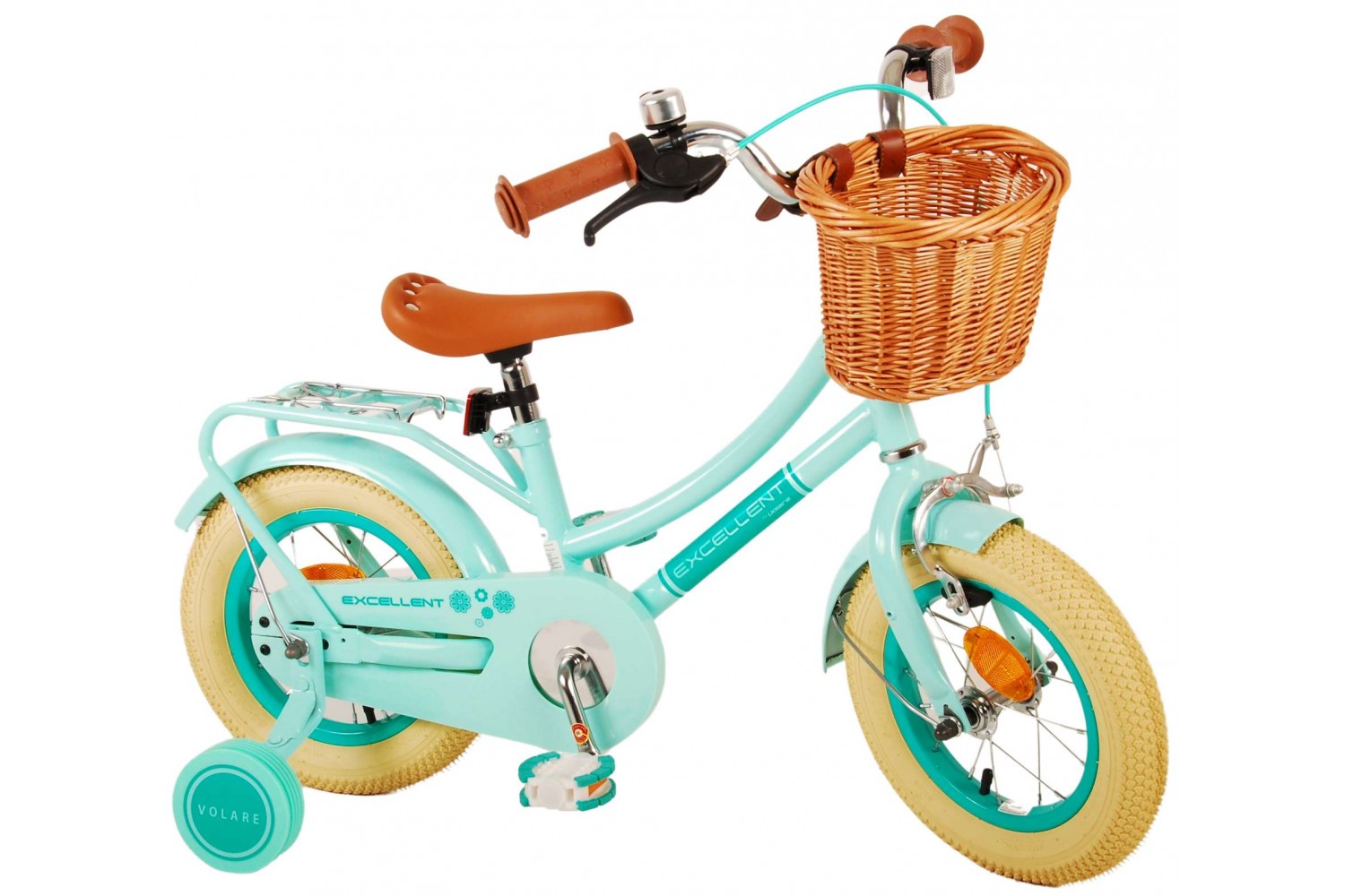 Volare Excellent Kinderfahrrad 12 Zoll Mädchen Grün