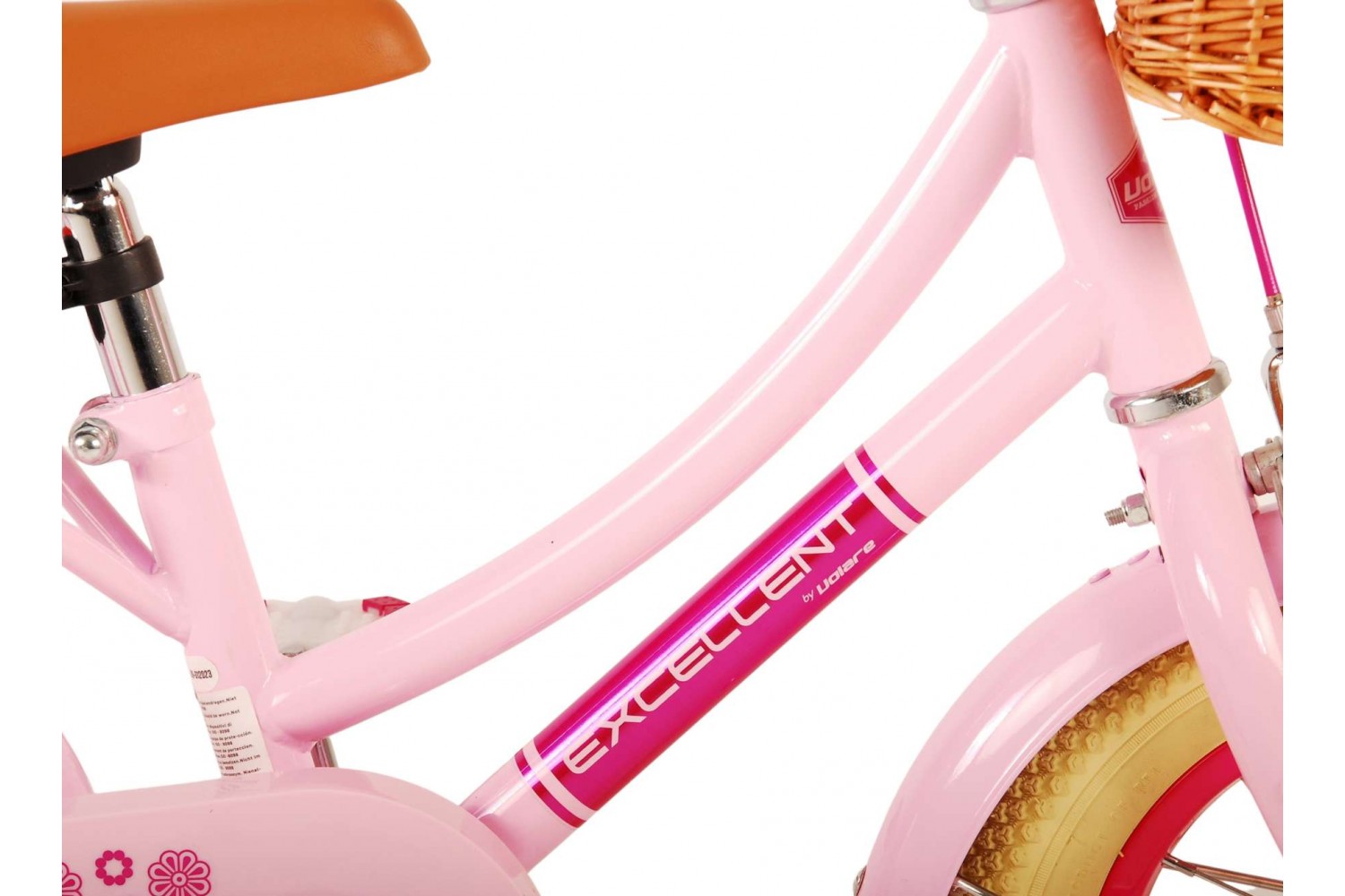 Volare Excellent Kinderfahrrad 12 Zoll Mädchen Rosa