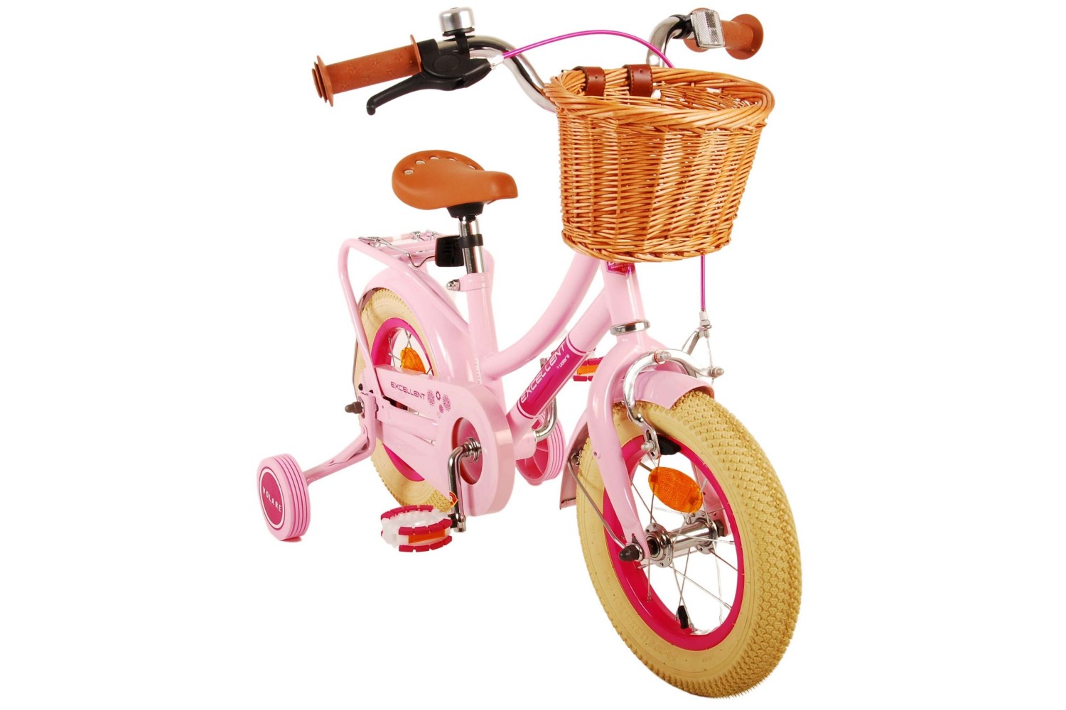 Volare Excellent Kinderfahrrad 12 Zoll Mädchen Rosa