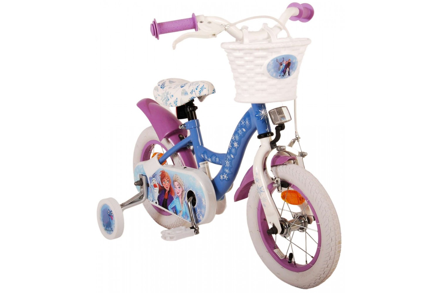 Disney Frozen 2 Kinderfahrrad 12 Zoll Mädchen Blau Lila