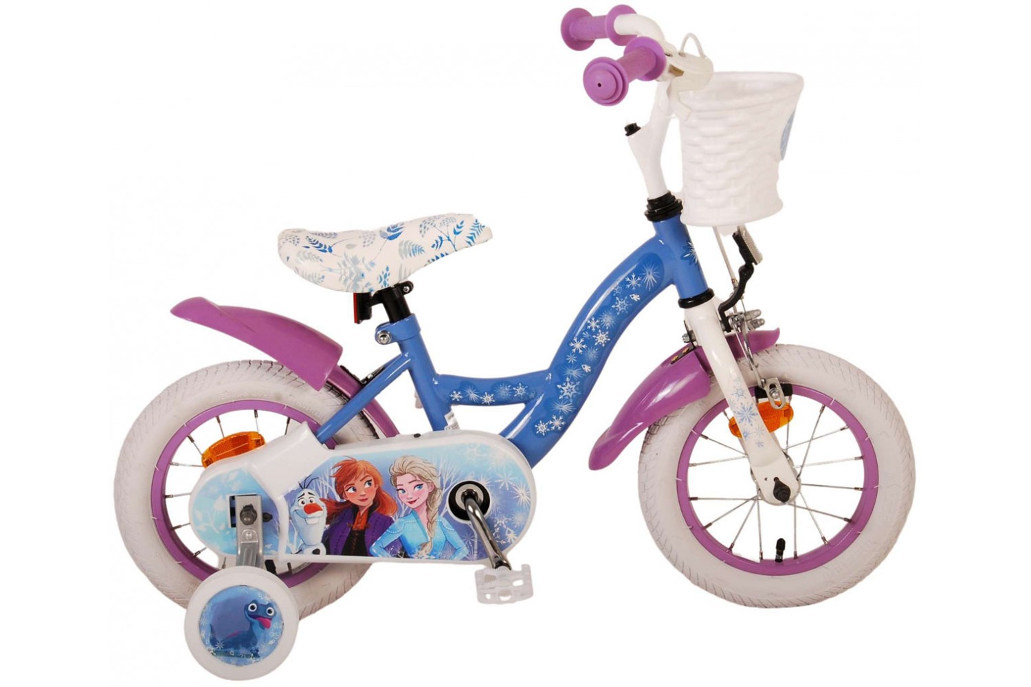 Disney Frozen 2 Kinderfahrrad 12 Zoll Mädchen Blau Lila