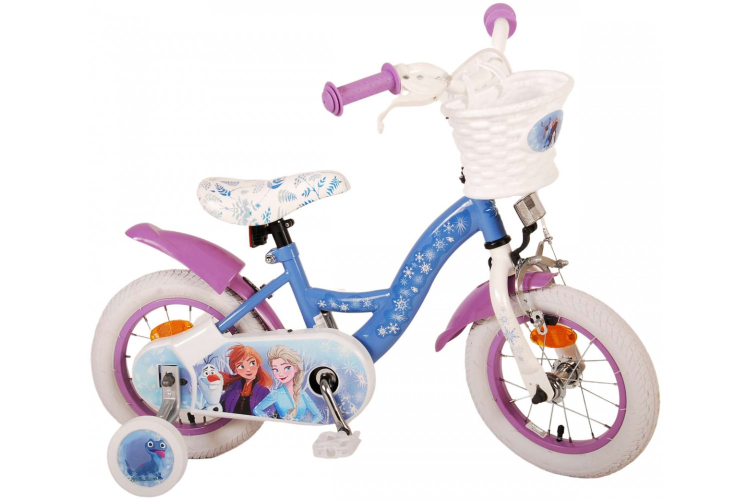 Disney Frozen 2 Kinderfahrrad 12 Zoll Mädchen Blau Lila