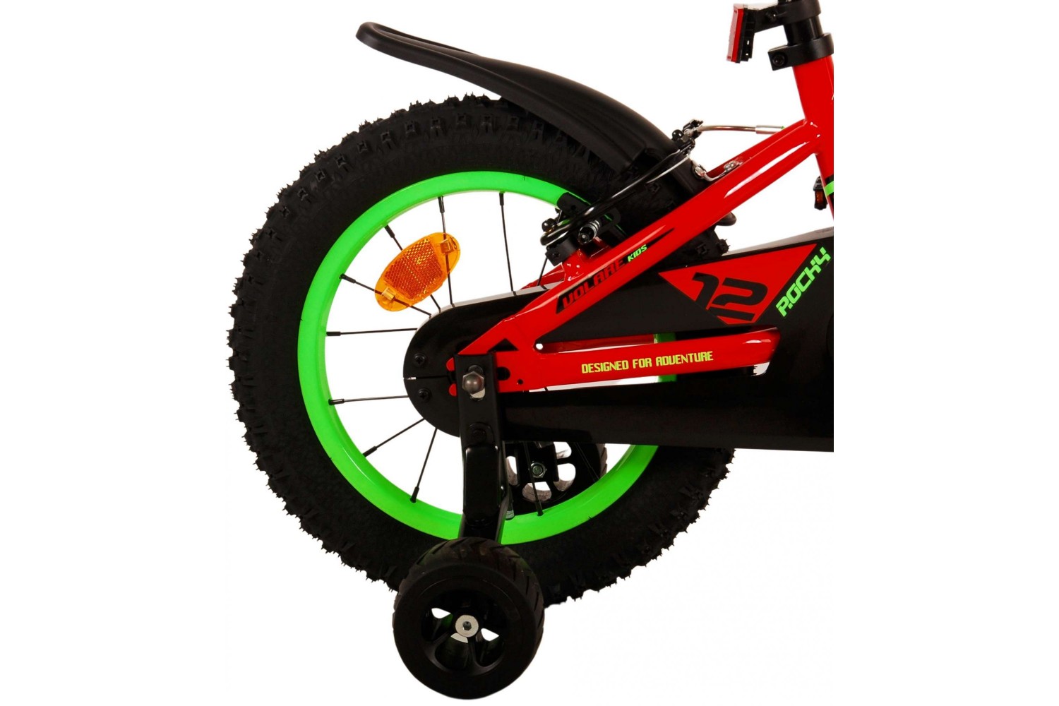 Volare Rocky Kinderfahrrad 14 Zoll Jungen Rot | 2 Handbremsen