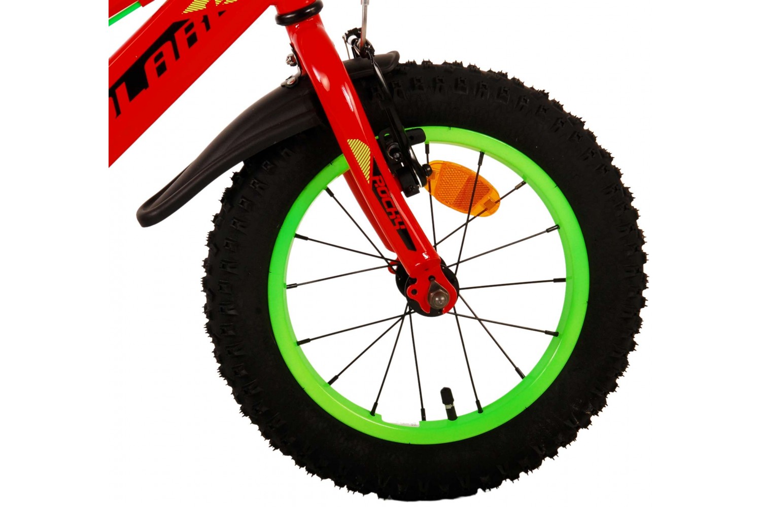 Volare Rocky Kinderfahrrad 14 Zoll Jungen Rot | 2 Handbremsen