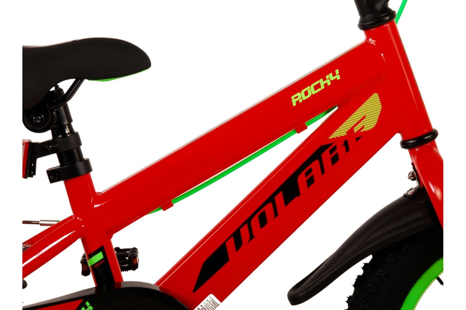 Volare Rocky Kinderfahrrad 14 Zoll Jungen Rot | 2 Handbremsen