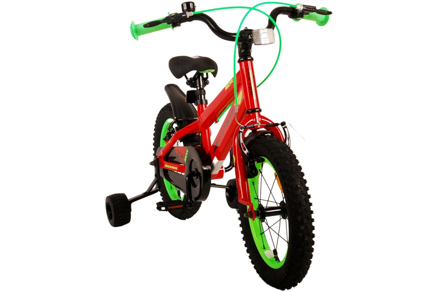 Volare Rocky Kinderfahrrad 14 Zoll Jungen Rot | 2 Handbremsen