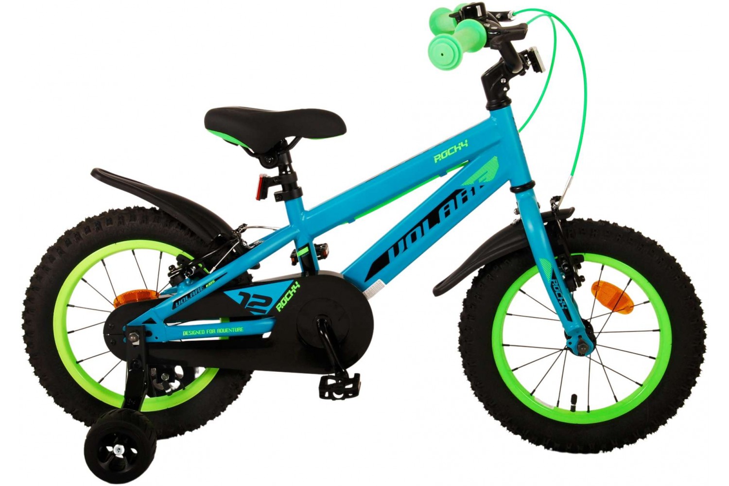 Volare Rocky Kinderfahrrad 14 Zoll Jungen Grün | 2 Handbremsen