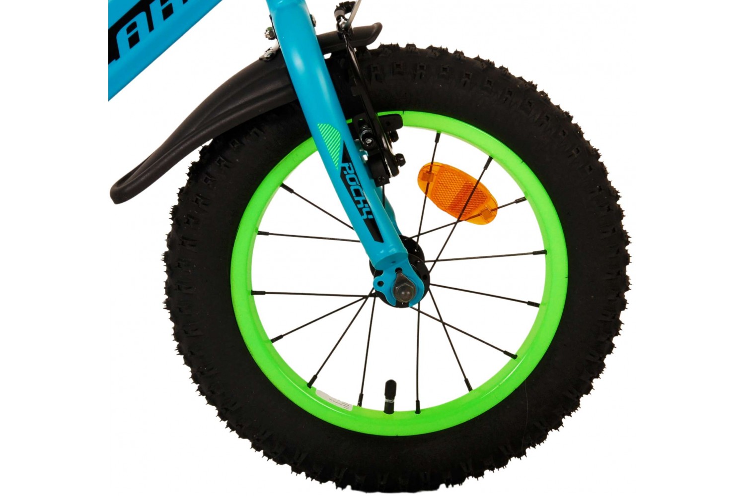 Volare Rocky Kinderfahrrad 14 Zoll Jungen Grün | 2 Handbremsen