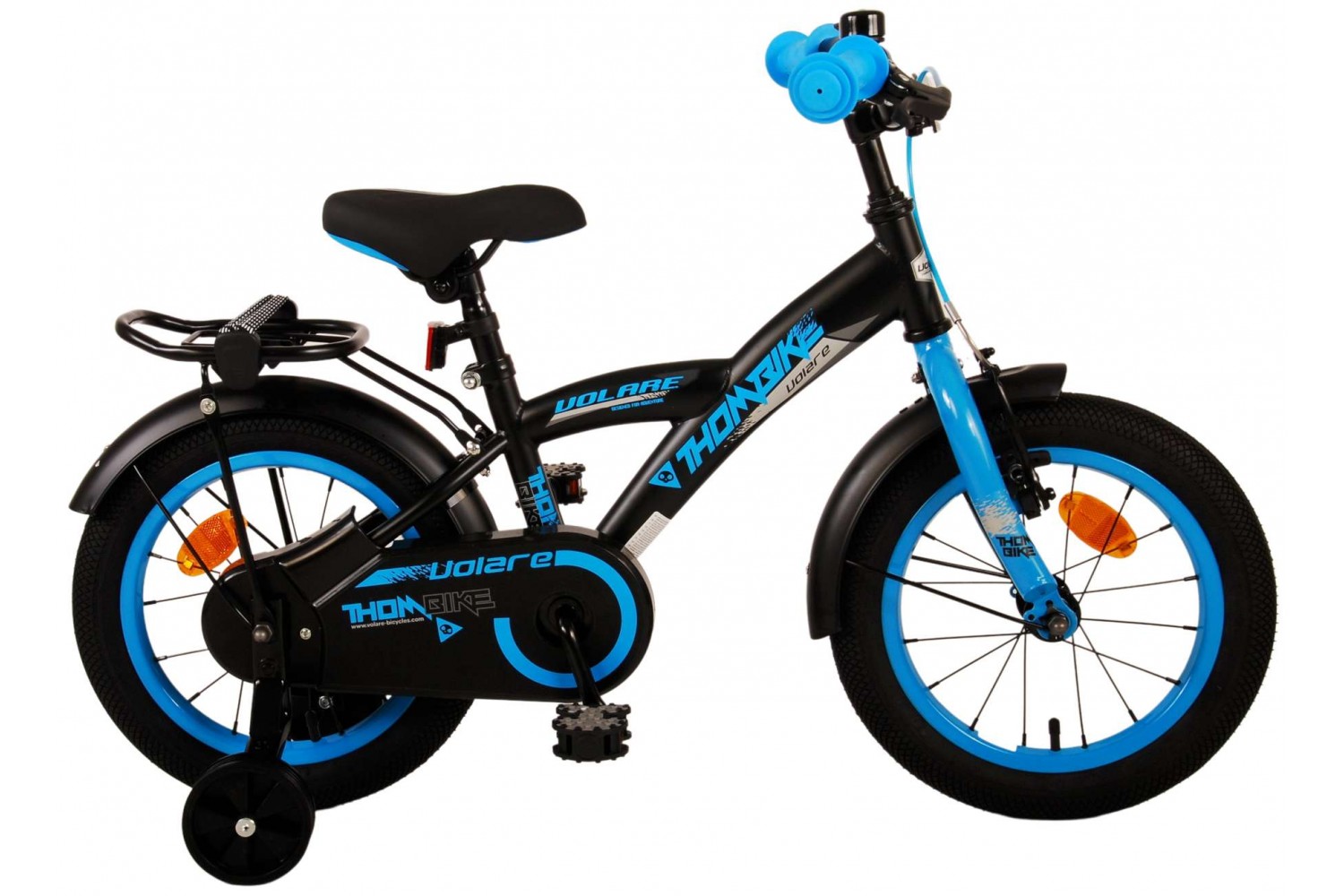 Volare Thombike Kinderfahrrad 14 Zoll Jungen Schwarz Blau