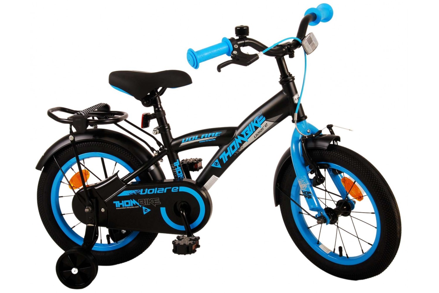 Volare Thombike Kinderfahrrad 14 Zoll Jungen Schwarz Blau