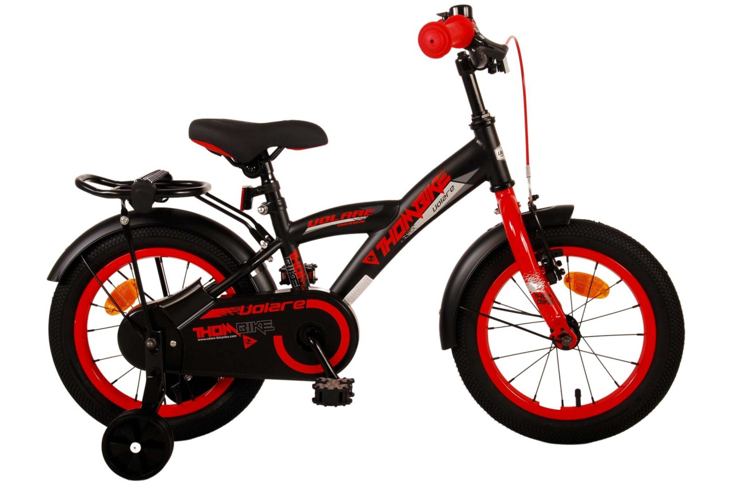 Volare Thombike Kinderfahrrad 14 Zoll Jungen Schwarz Rot