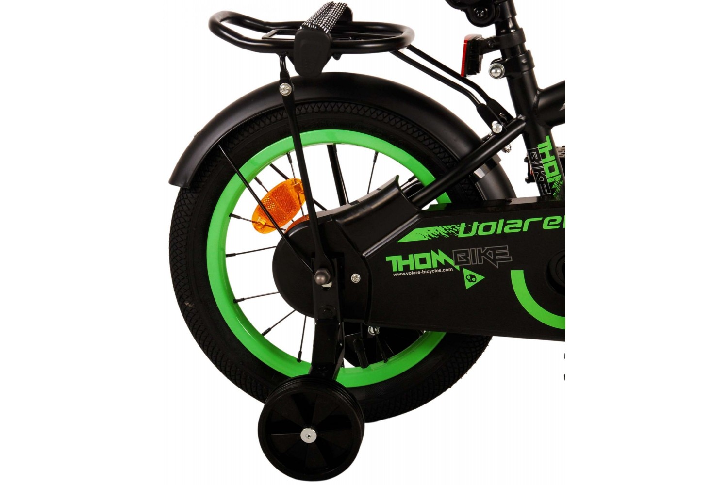 Volare Thombike Kinderfahrrad 14 Zoll Jungen Schwarz Grün