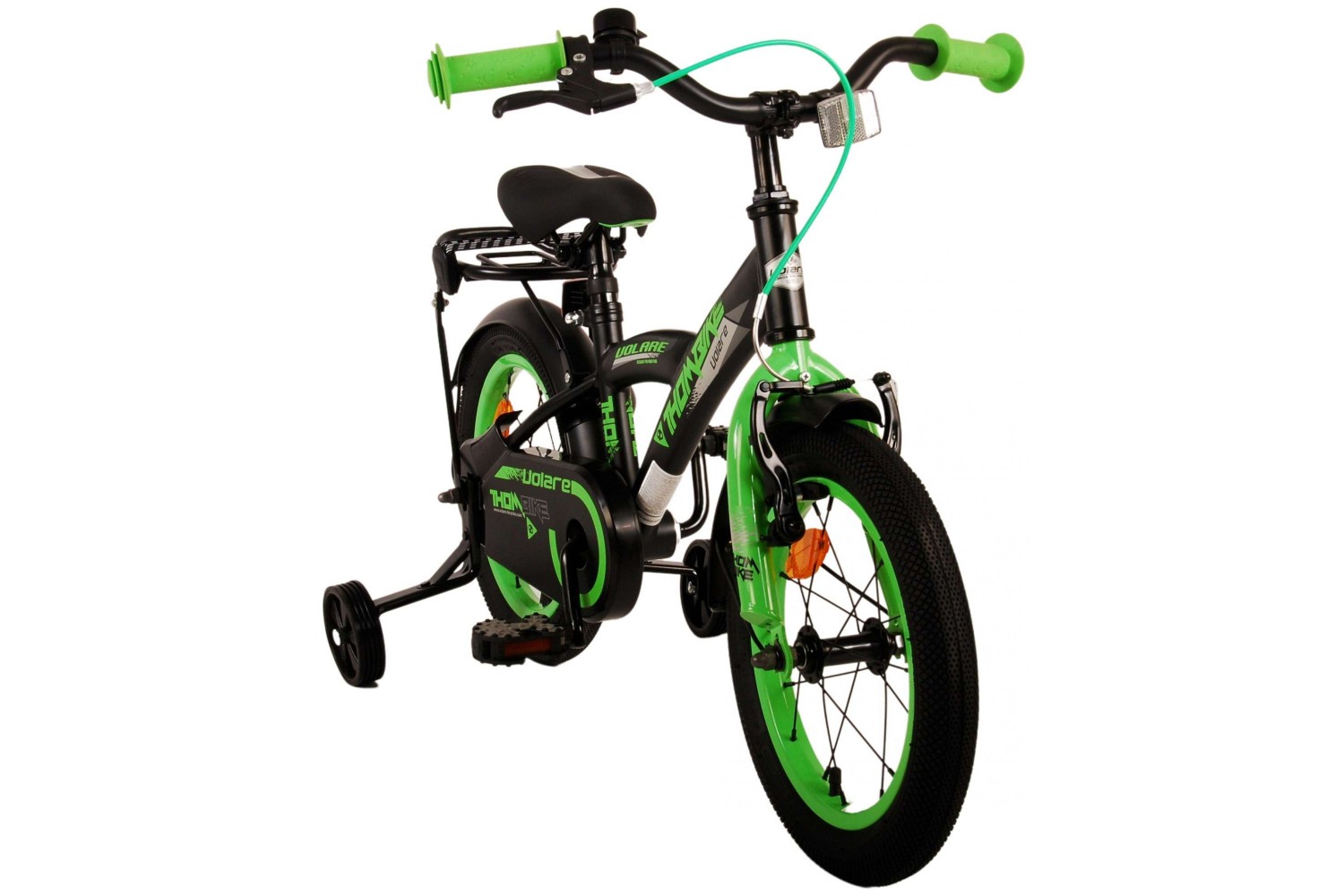 Volare Thombike Kinderfahrrad 14 Zoll Jungen Schwarz Grün