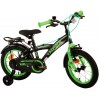 Volare Thombike Kinderfahrrad 14 Zoll Jungen Schwarz Grün | 2 Handbremsen