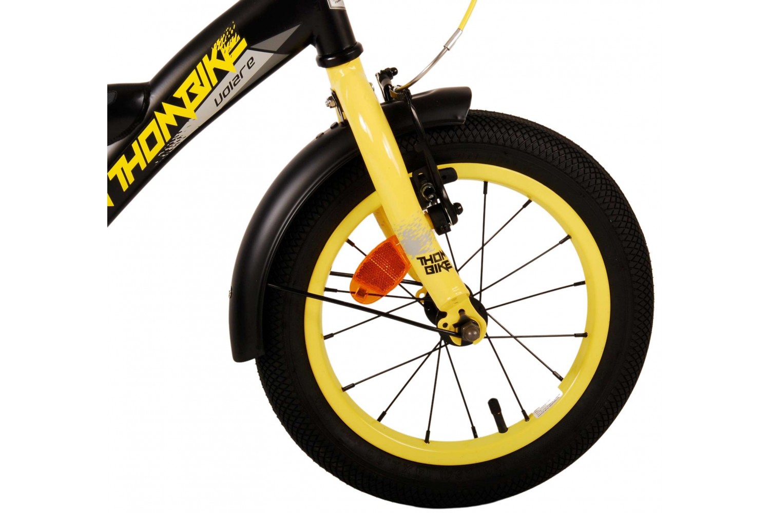 Volare Thombike Kinderfahrrad 14 Zoll Jungen Schwarz Gelb