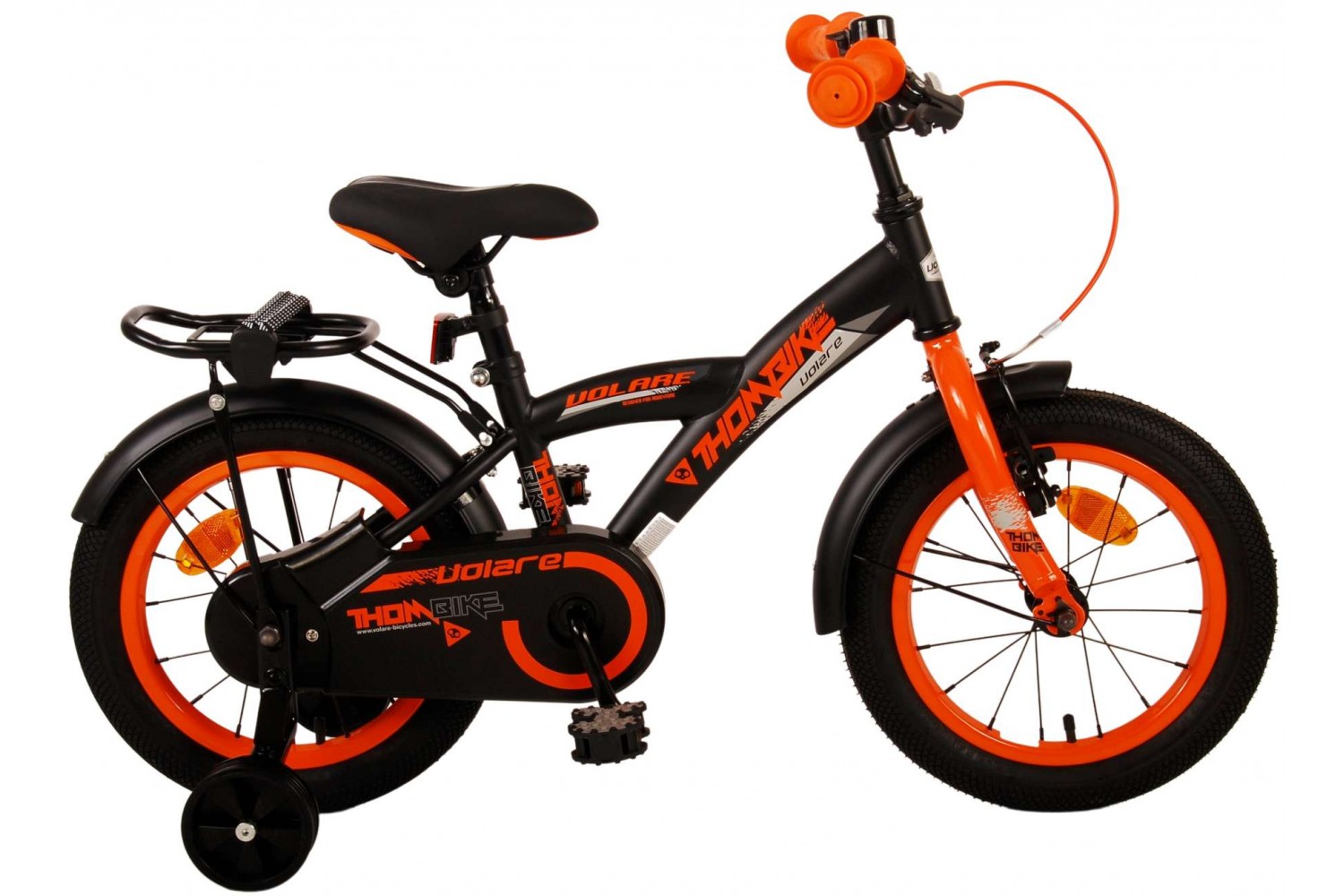 Volare Thombike Kinderfahrrad 14 Zoll Jungen Schwarz Orange