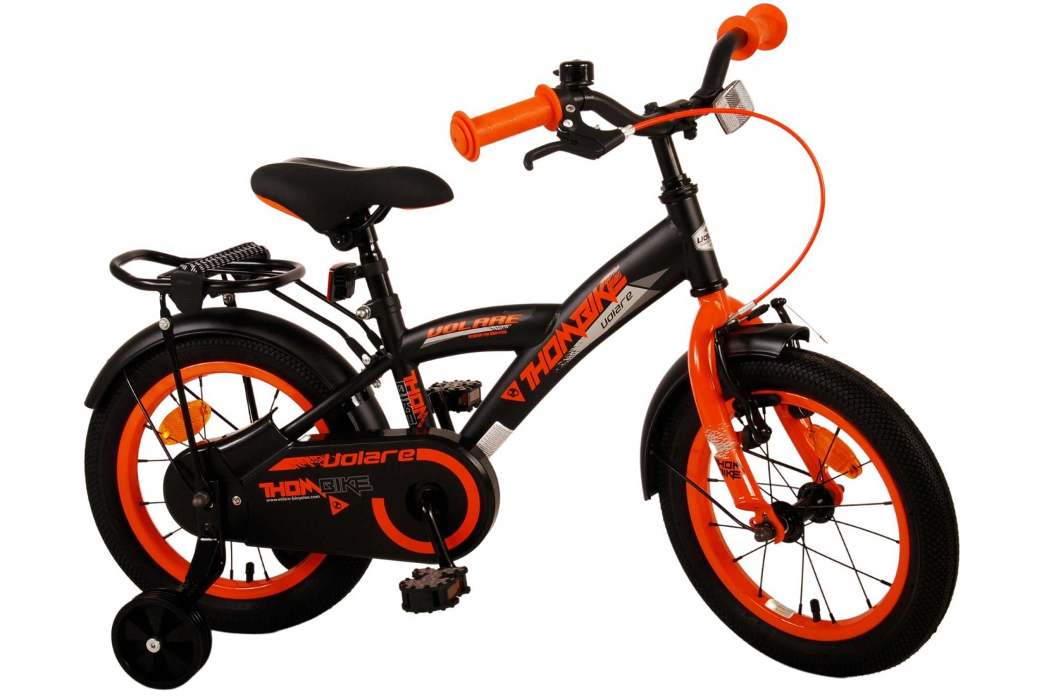 Volare Thombike Kinderfahrrad 14 Zoll Jungen Schwarz Orange