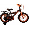 Volare Thombike Kinderfahrrad 14 Zoll Jungen Schwarz Orange | 2 Handbremsen