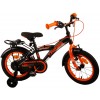 Volare Thombike Kinderfahrrad 14 Zoll Jungen Schwarz Orange | 2 Handbremsen