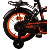 Volare Thombike Kinderfahrrad 14 Zoll Jungen Schwarz Orange | 2 Handbremsen