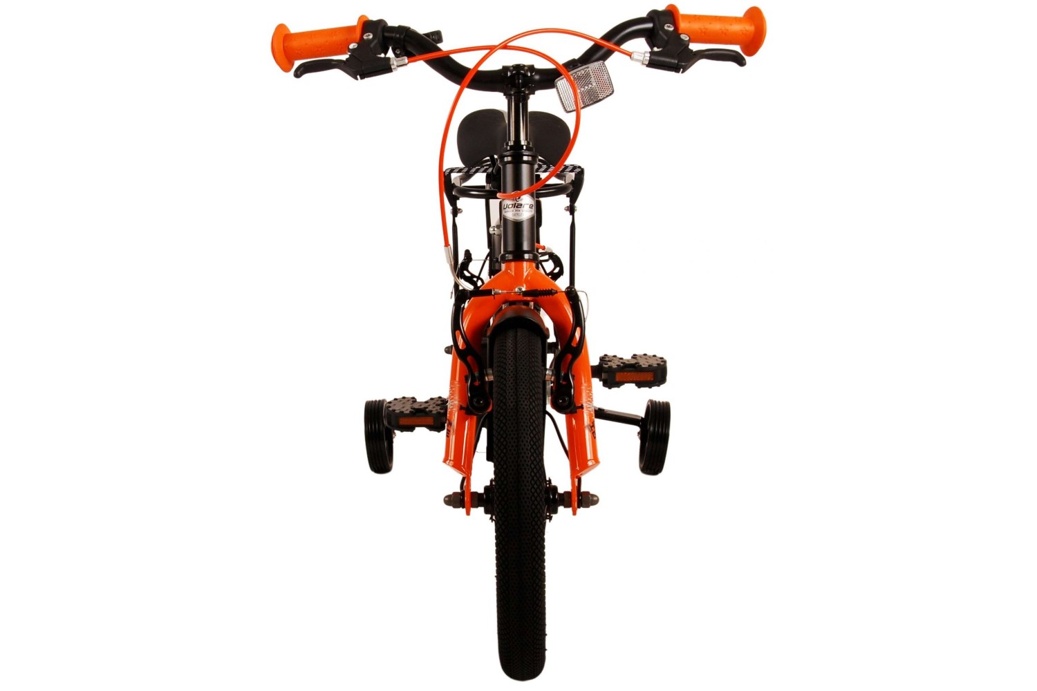 Volare Thombike Kinderfahrrad 14 Zoll Jungen Schwarz Orange | 2 Handbremsen