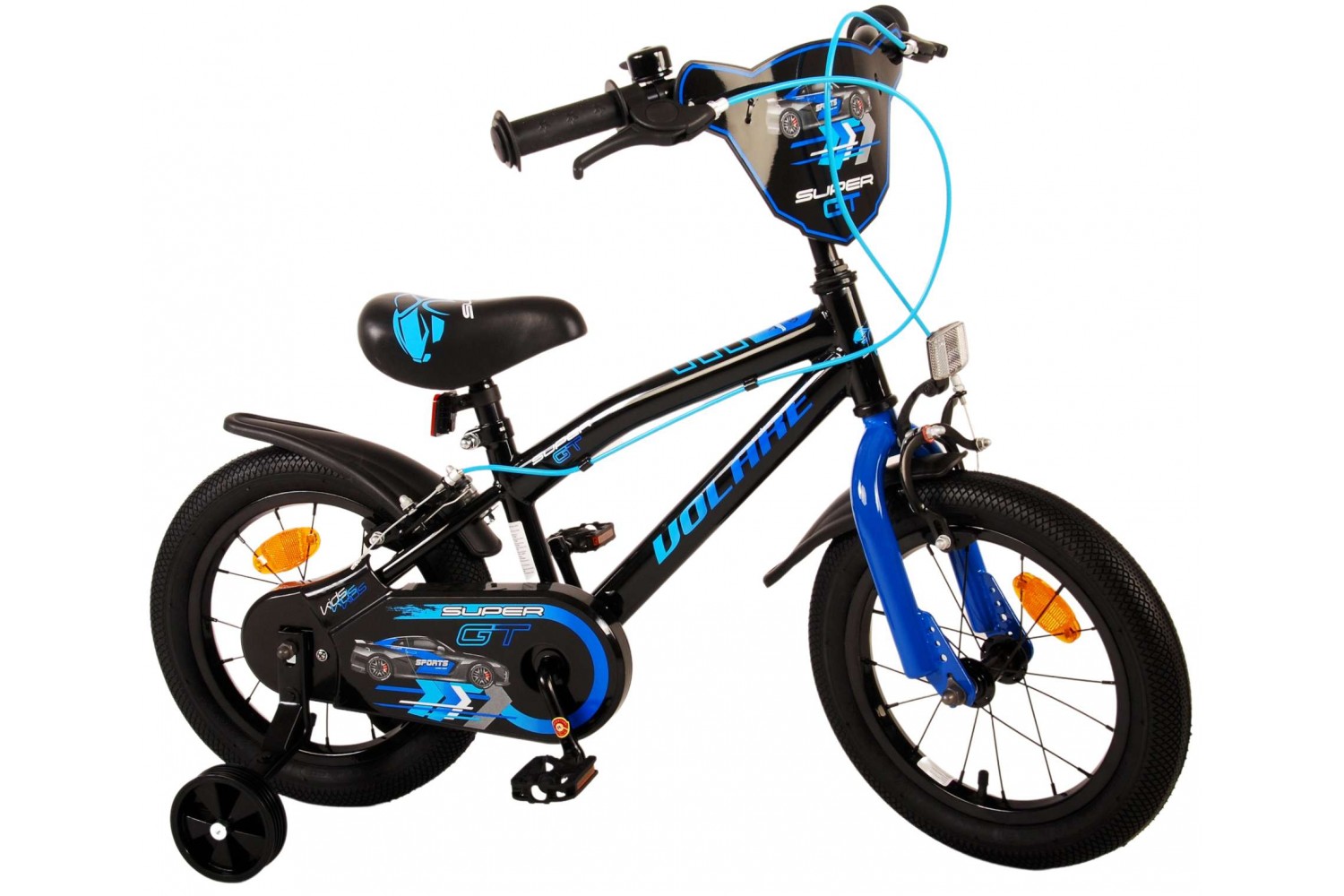 Volare Super GT Kinderfahrrad 14 Zoll Jungen Grün | 2 Handbremsen