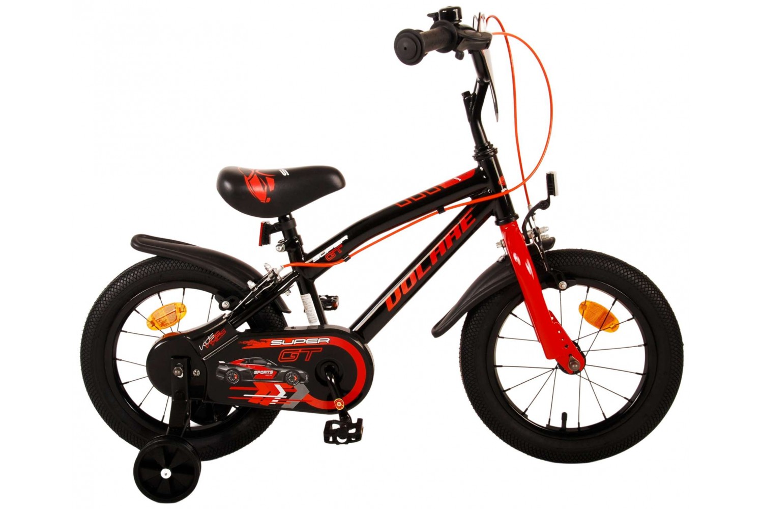 Volare Super GT Kinderfahrrad 14 Zoll Jungen Rot | 2 Handbremsen