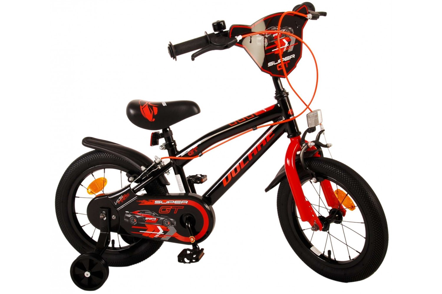 Volare Super GT Kinderfahrrad 14 Zoll Jungen Rot | 2 Handbremsen