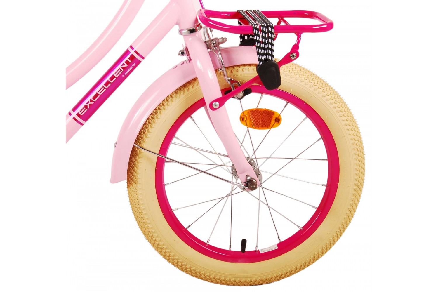 Volare Excellent Kinderfahrrad 16 Zoll Mädchen Rosa