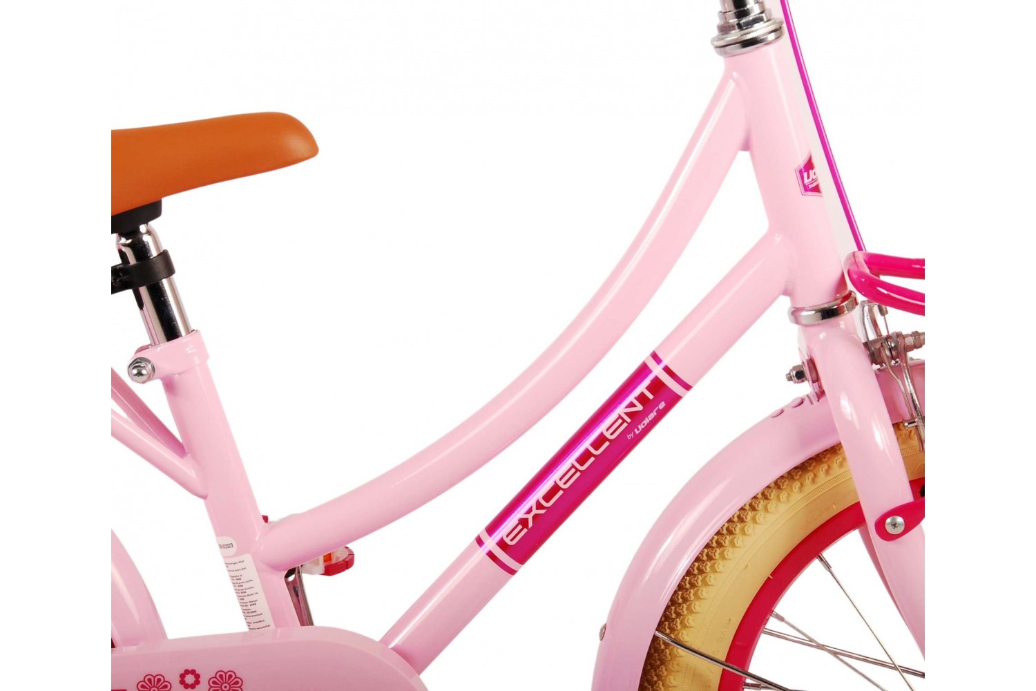 Volare Excellent Kinderfahrrad 16 Zoll Mädchen Rosa