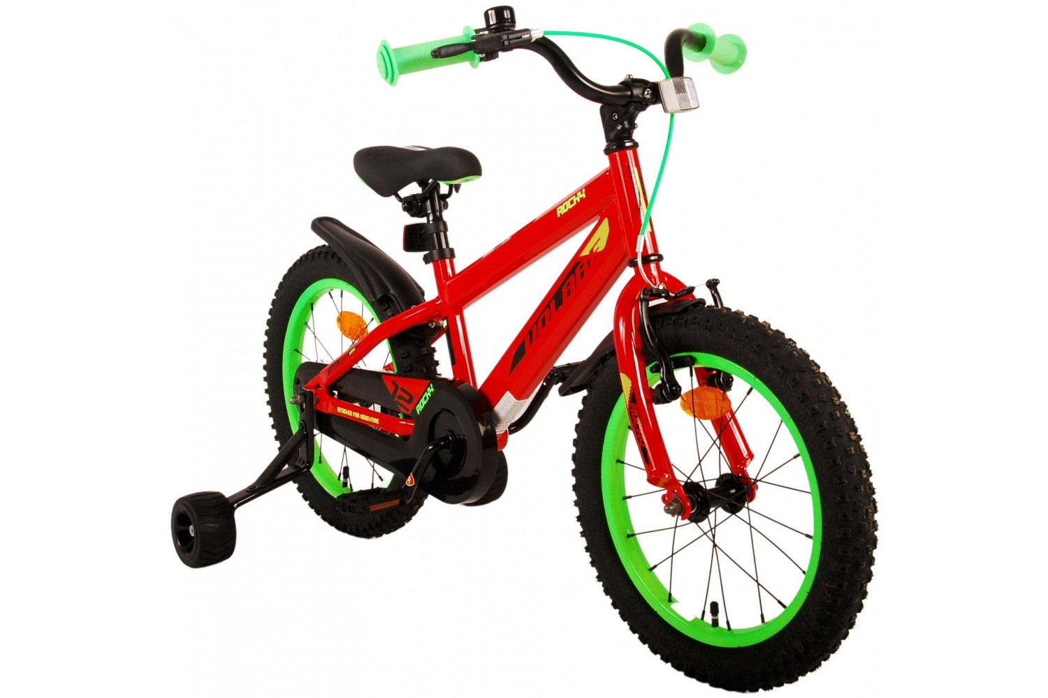 Volare Rocky Kinderfahrrad 16 Zoll Jungen Rot