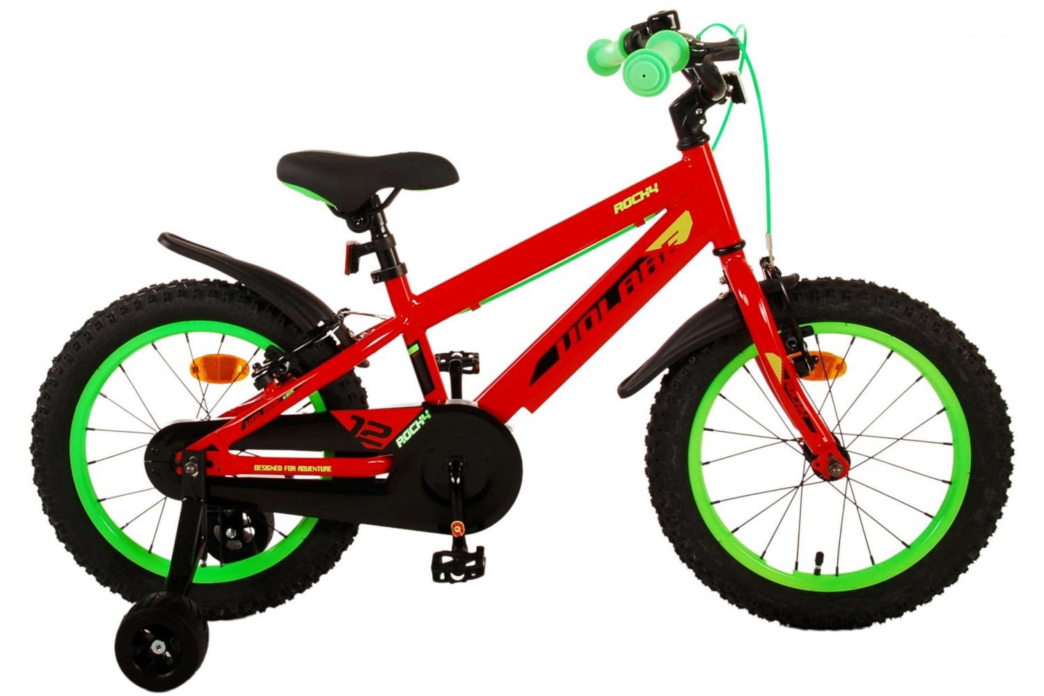 Volare Rocky Kinderfahrrad 16 Zoll Jungen Rot | 2 Handbremsen