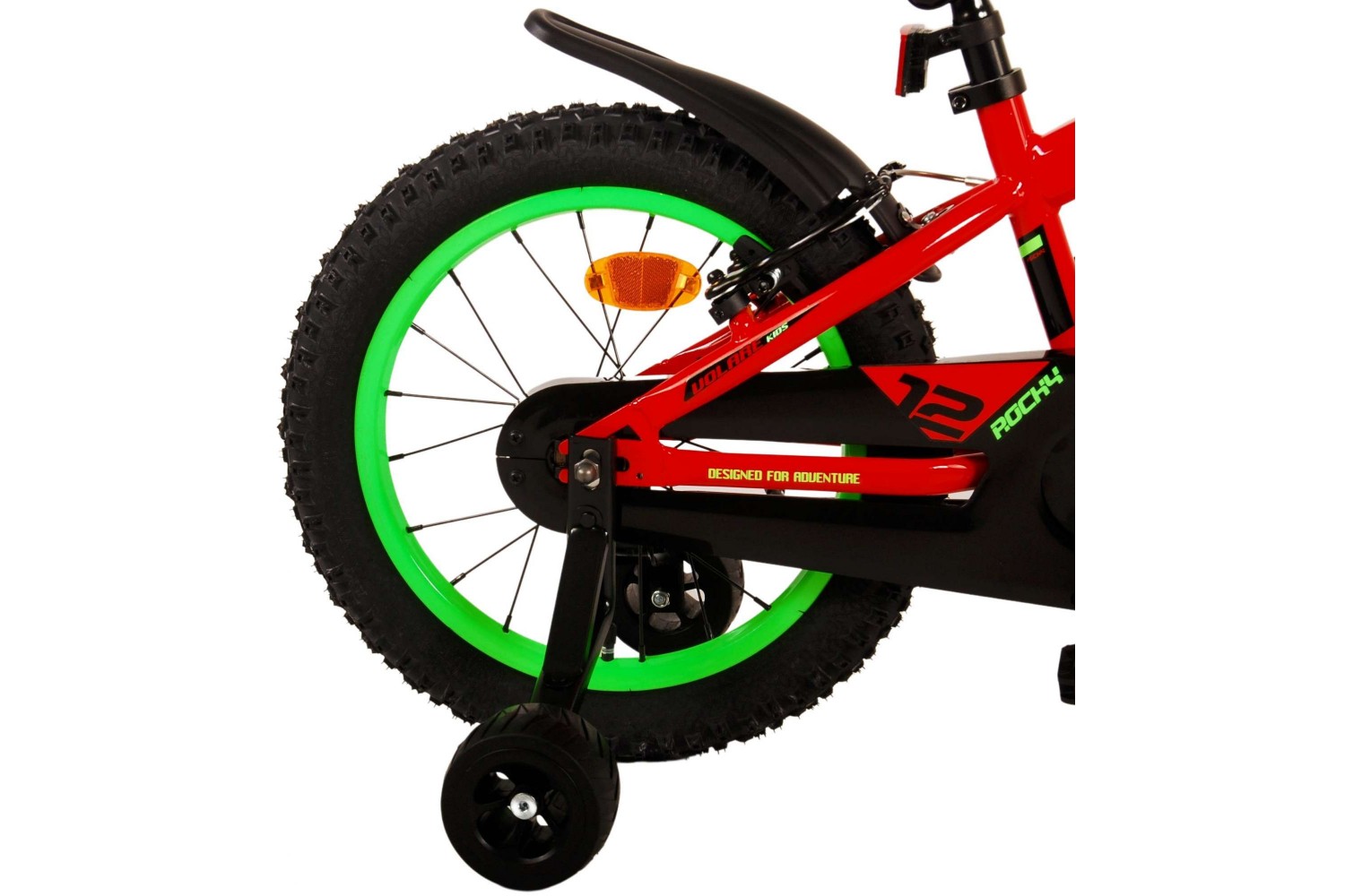 Volare Rocky Kinderfahrrad 16 Zoll Jungen Rot | 2 Handbremsen