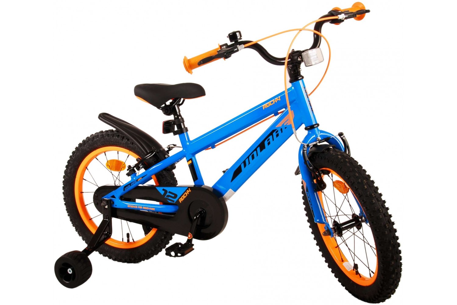 Volare Rocky Kinderfahrrad 16 Zoll Jungen Blau | 2 Handbremsen