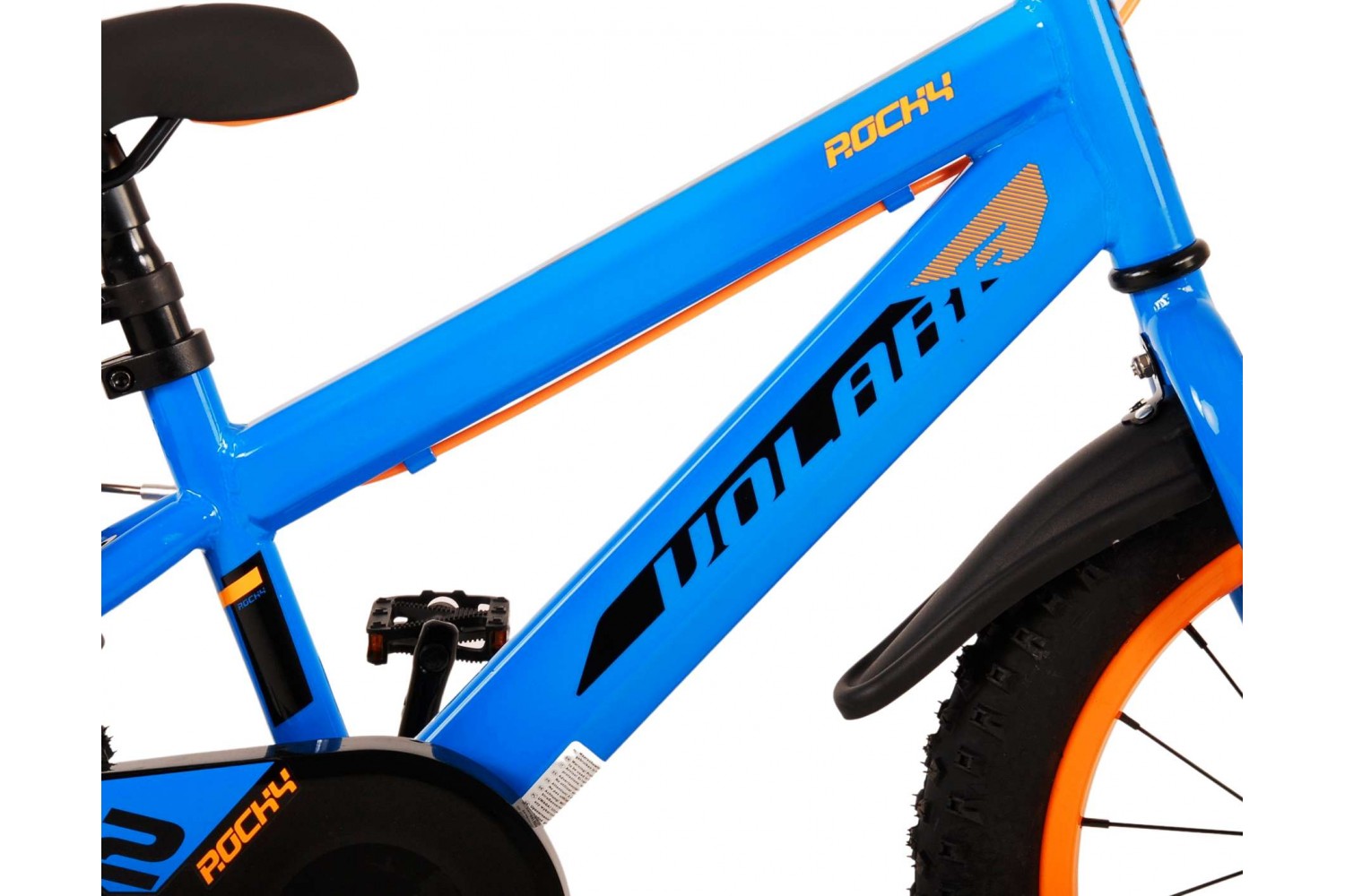 Volare Rocky Kinderfahrrad 16 Zoll Jungen Blau | 2 Handbremsen