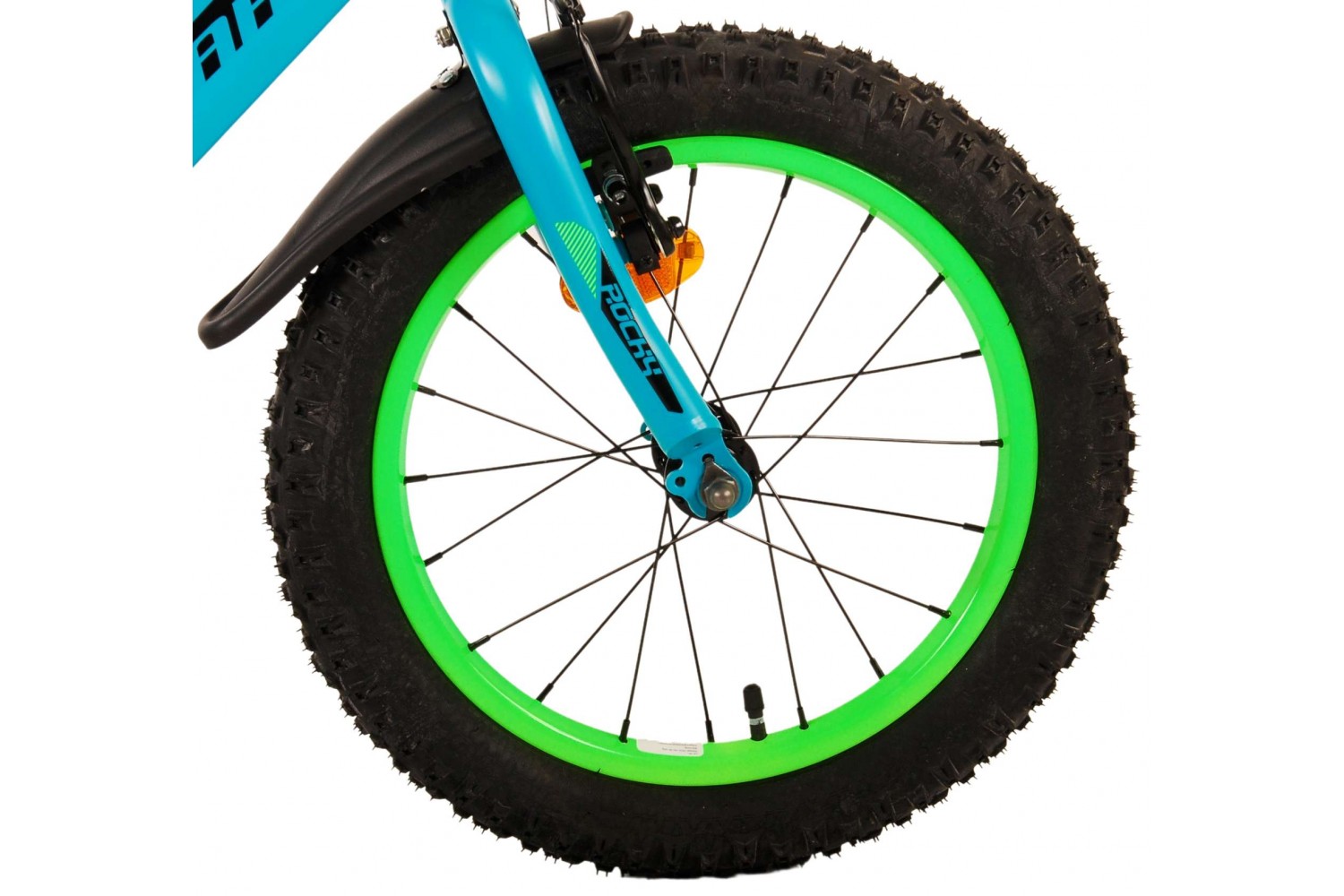 Volare Rocky Kinderfahrrad 16 Zoll Jungen Grün | 2 Handbremsen