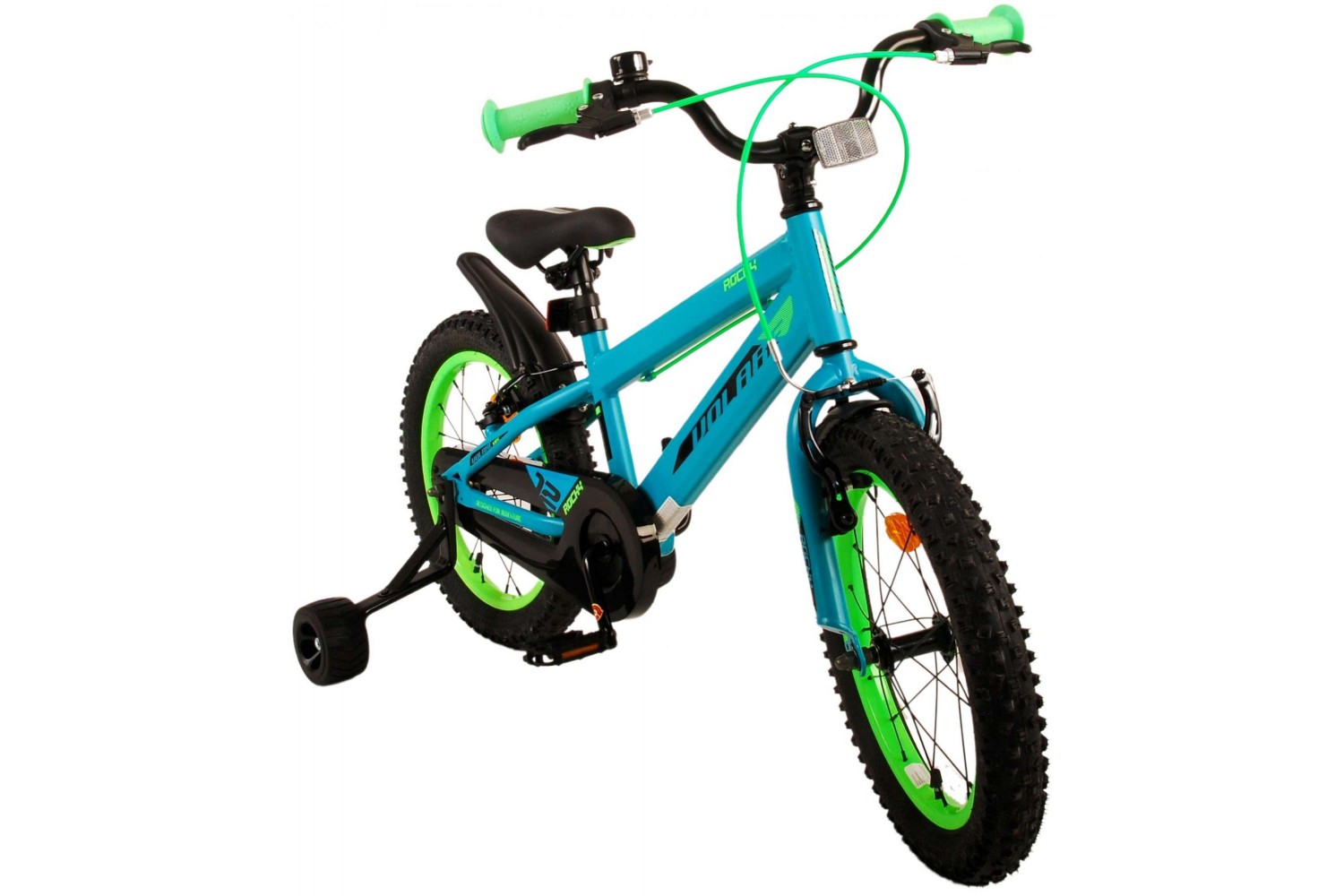 Volare Rocky Kinderfahrrad 16 Zoll Jungen Grün | 2 Handbremsen