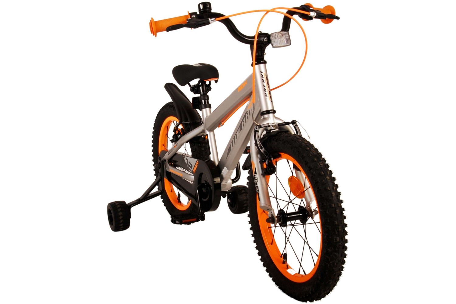 Volare Rocky Kinderfahrrad 16 Zoll Jungen Grau | 2 Handbremsen