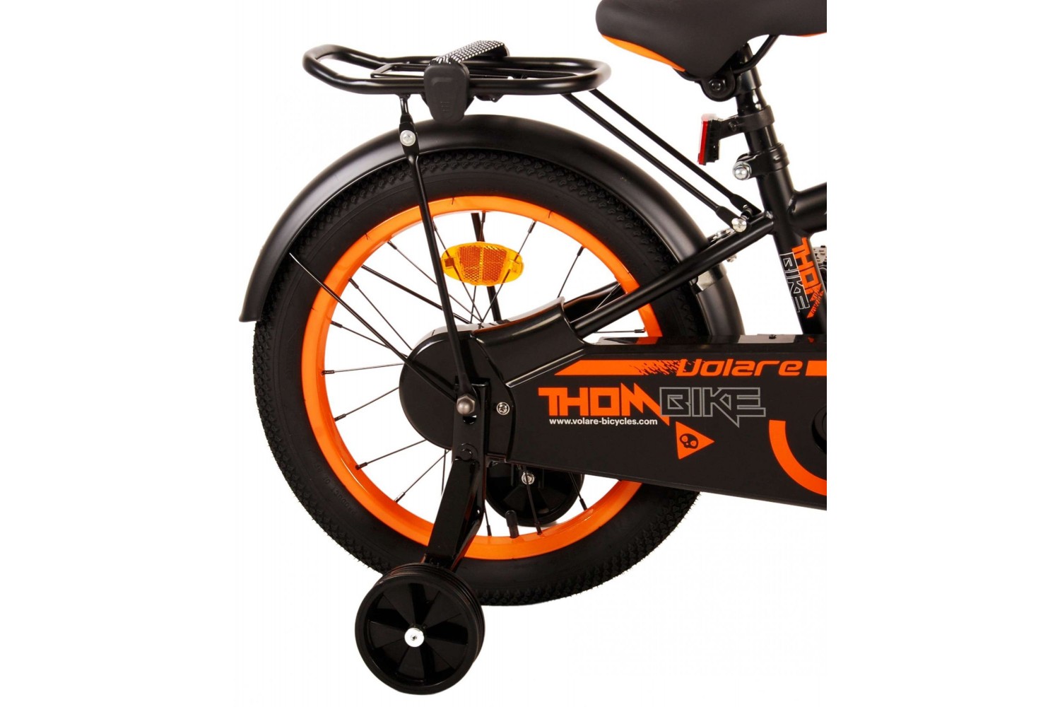 Volare Thombike Kinderfahrrad 16 Zoll Jungen Schwarz Orange