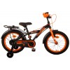 Volare Thombike Kinderfahrrad 16 Zoll Jungen Schwarz Orange | 2 Handbremsen